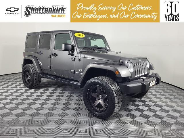 used 2018 Jeep Wrangler JK Unlimited car, priced at $22,851