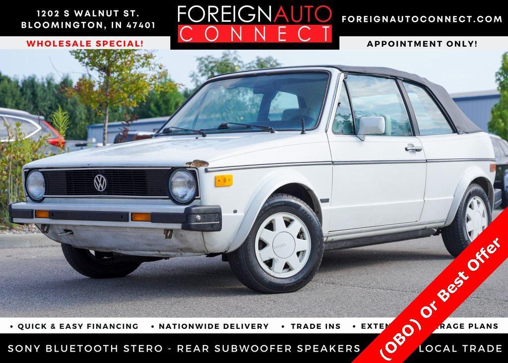 used 1987 Volkswagen Cabriolet car, priced at $10,000