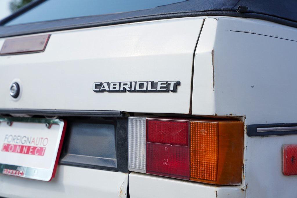 used 1987 Volkswagen Cabriolet car, priced at $10,000