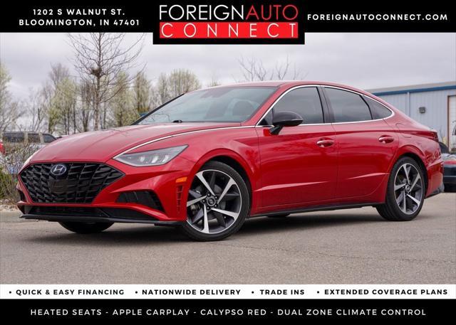 used 2021 Hyundai Sonata car, priced at $18,350
