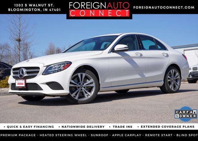 used 2021 Mercedes-Benz C-Class car, priced at $26,999