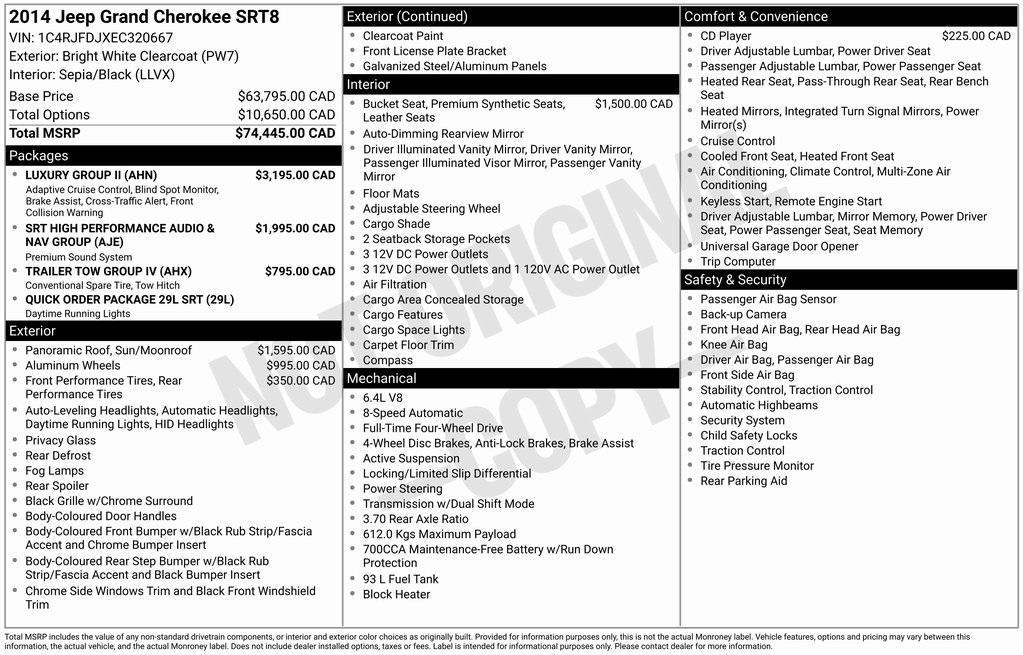 used 2014 Jeep Grand Cherokee car, priced at $31,595