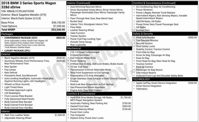 used 2018 BMW 328d car, priced at $21,999