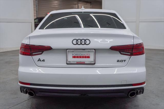 used 2018 Audi A4 car, priced at $19,600