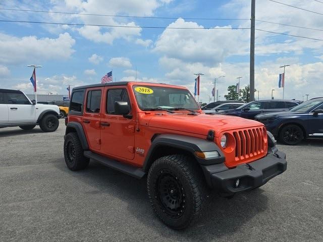 used 2018 Jeep Wrangler Unlimited car, priced at $24,800