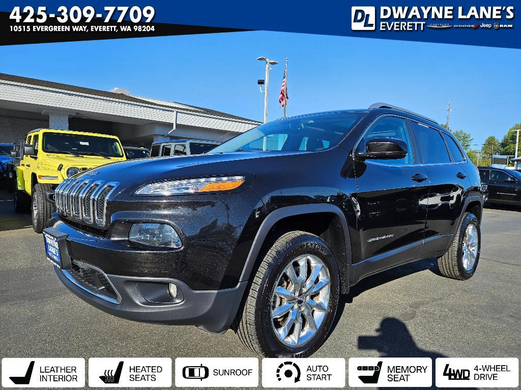 used 2015 Jeep Cherokee car, priced at $17,999