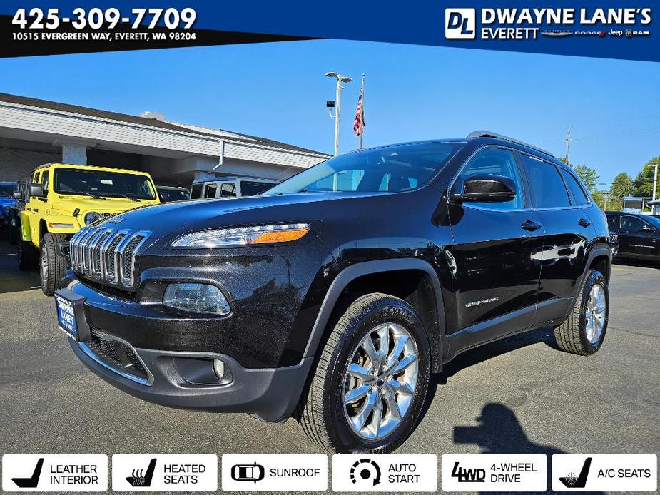 used 2015 Jeep Cherokee car, priced at $17,999