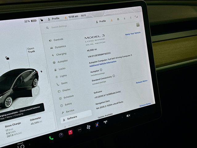 used 2022 Tesla Model 3 car, priced at $24,699
