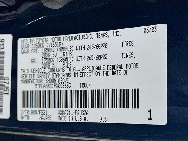 used 2023 Toyota Tundra car, priced at $37,997