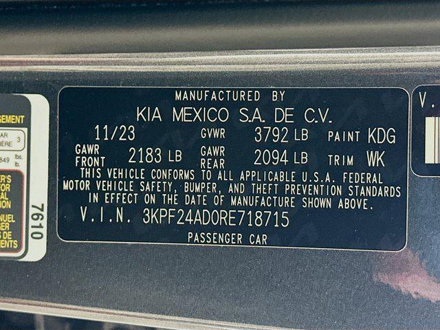 used 2024 Kia Forte car, priced at $16,247
