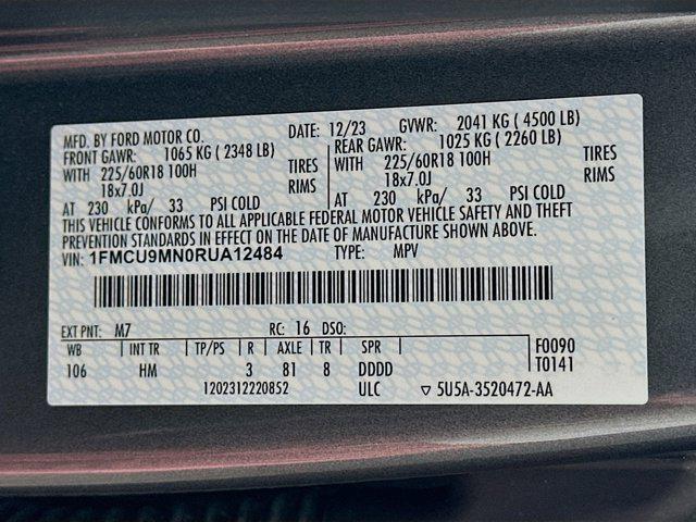 used 2024 Ford Escape car, priced at $23,197
