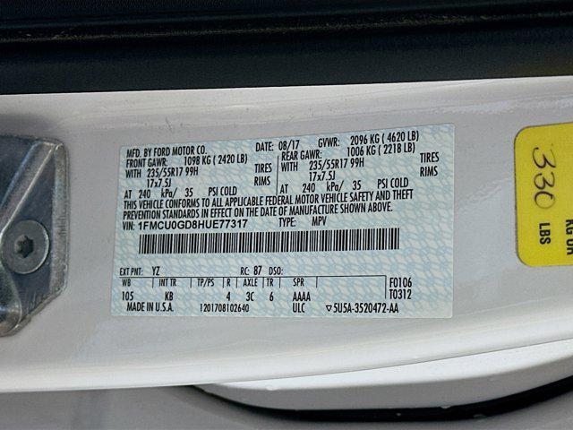 used 2017 Ford Escape car, priced at $11,597