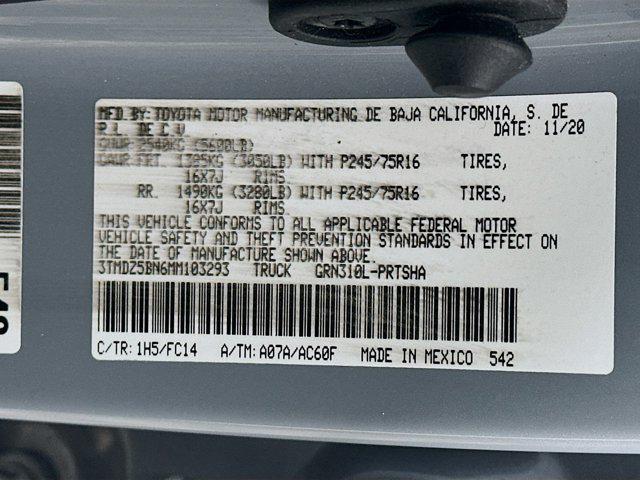 used 2021 Toyota Tacoma car, priced at $33,799