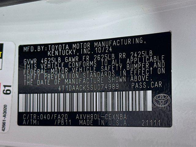 used 2025 Toyota Camry car, priced at $27,197
