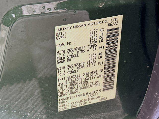 used 2022 Nissan Frontier car, priced at $29,597