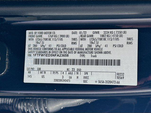 used 2022 Ford F-150 car, priced at $34,697