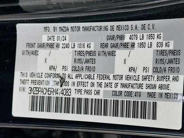 used 2024 Mazda Mazda3 car, priced at $20,997