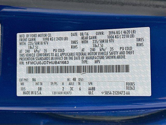 used 2017 Ford Escape car, priced at $13,996