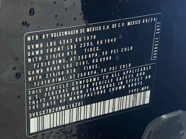 used 2024 Volkswagen Taos car, priced at $20,297