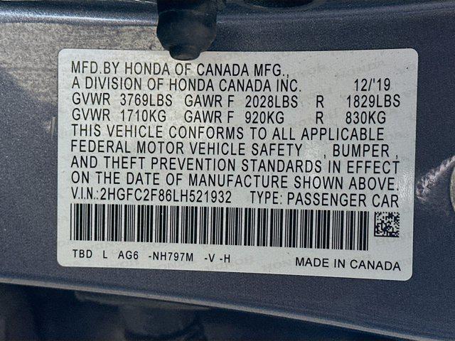 used 2020 Honda Civic car, priced at $18,899