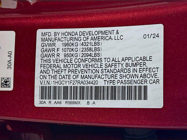 used 2024 Honda Accord car, priced at $22,997