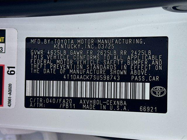 used 2025 Toyota Camry car, priced at $23,997