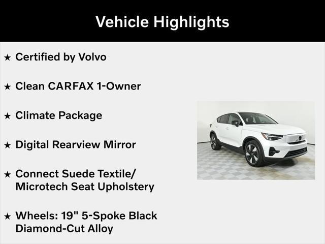 used 2024 Volvo C40 Recharge Pure Electric car, priced at $36,894