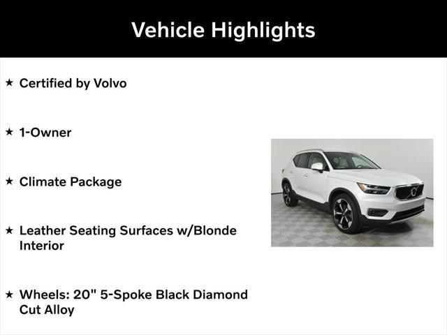 used 2021 Volvo XC40 car, priced at $25,000