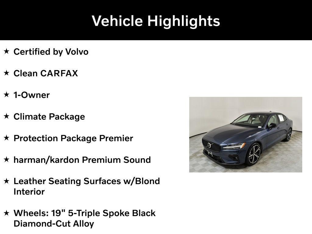 used 2024 Volvo S60 car, priced at $33,980