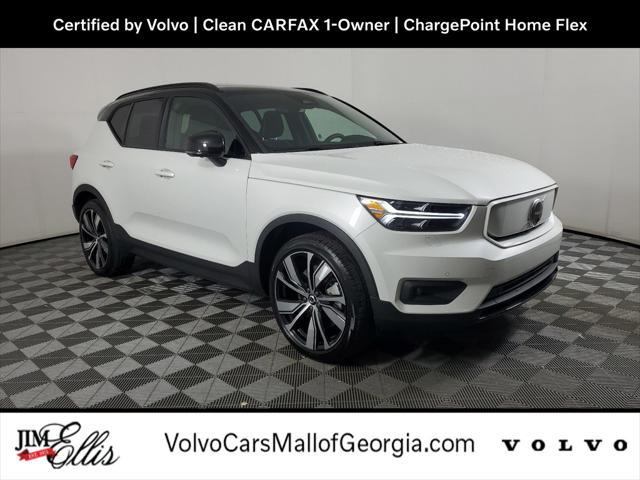 used 2021 Volvo XC40 Recharge Pure Electric car, priced at $30,200