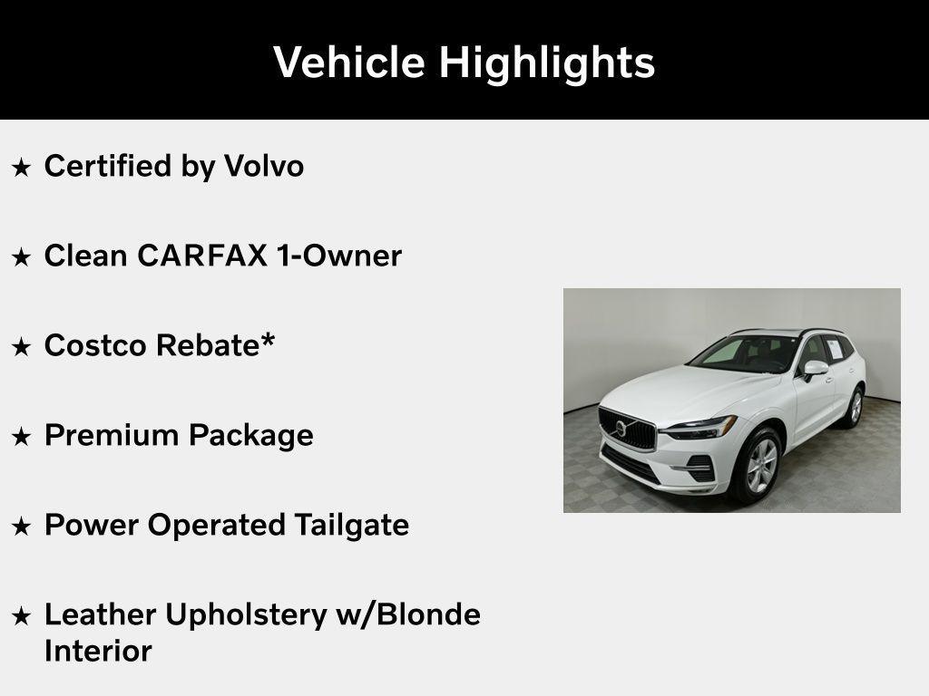 used 2022 Volvo XC60 car, priced at $24,944