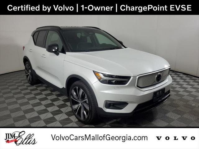 used 2021 Volvo XC40 Recharge Pure Electric car, priced at $29,000
