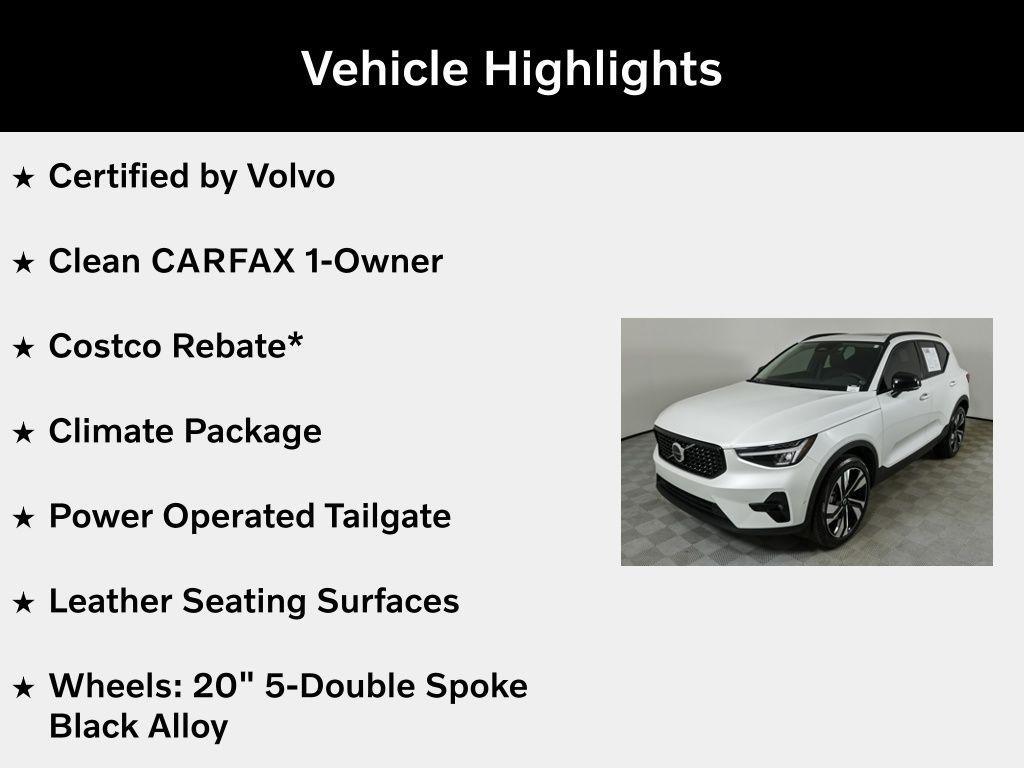 used 2024 Volvo XC40 car, priced at $33,826