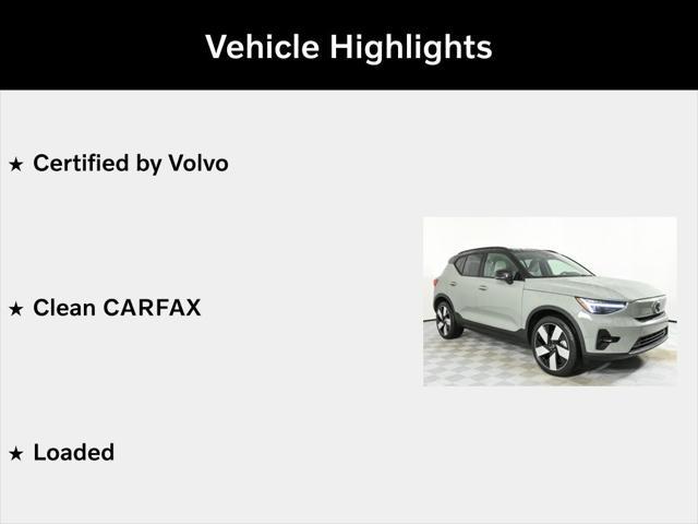 used 2024 Volvo XC40 Recharge Pure Electric car, priced at $47,500