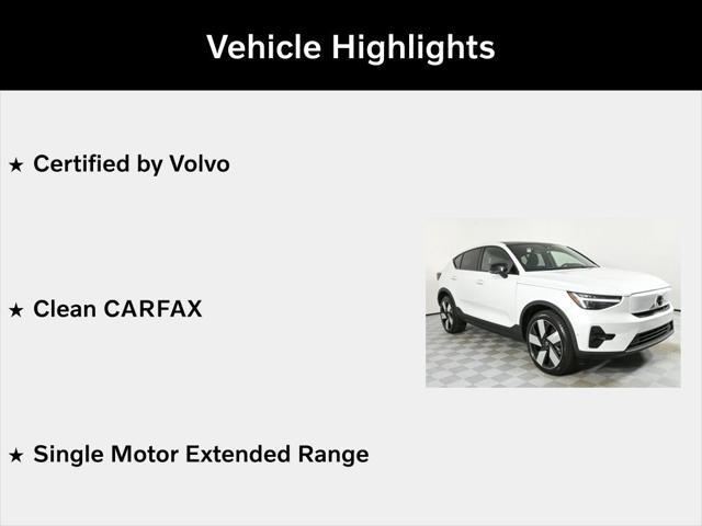 used 2024 Volvo C40 Recharge Pure Electric car, priced at $40,000