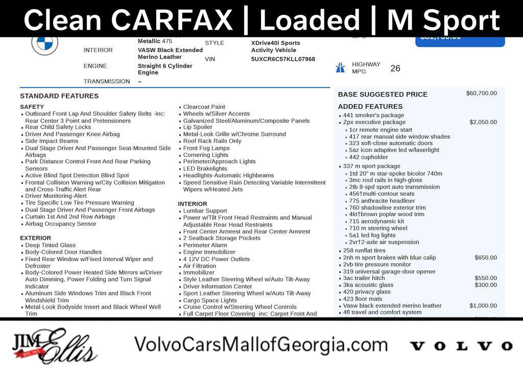 used 2019 BMW X5 car, priced at $31,935
