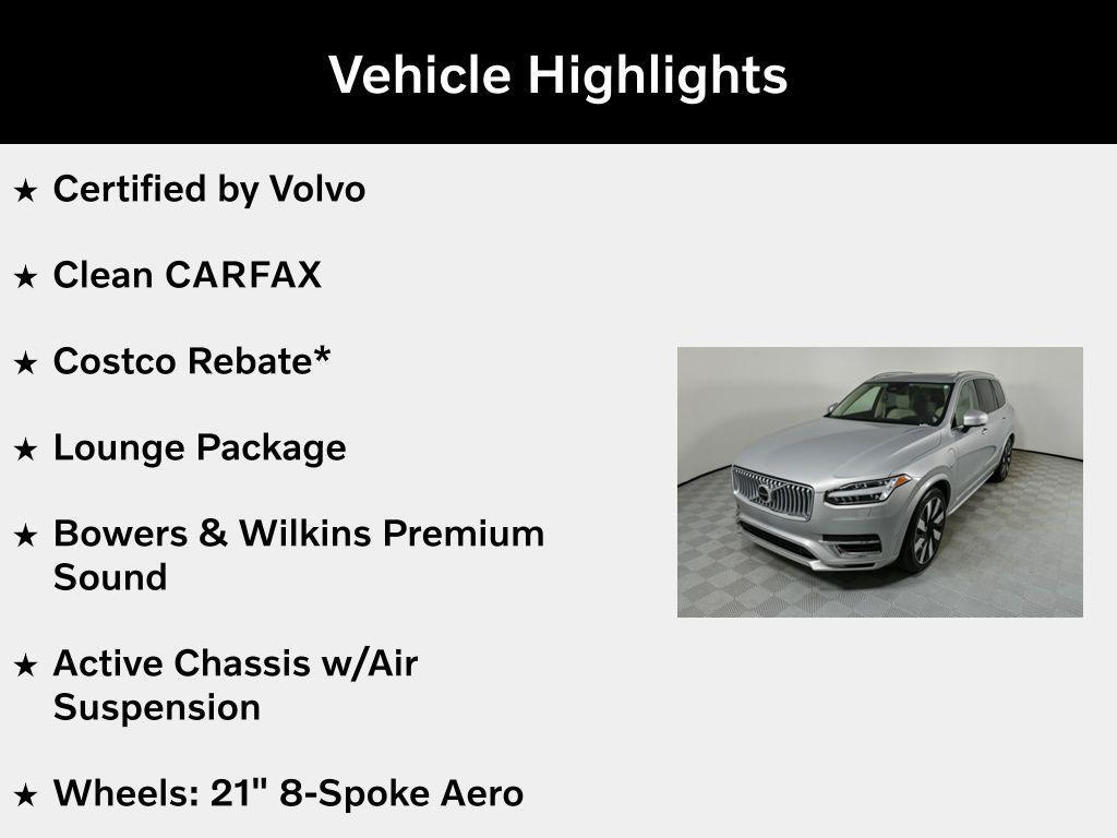 used 2024 Volvo XC90 Recharge Plug-In Hybrid car, priced at $53,177