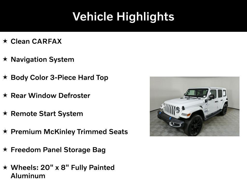 used 2022 Jeep Wrangler Unlimited 4xe car, priced at $30,794