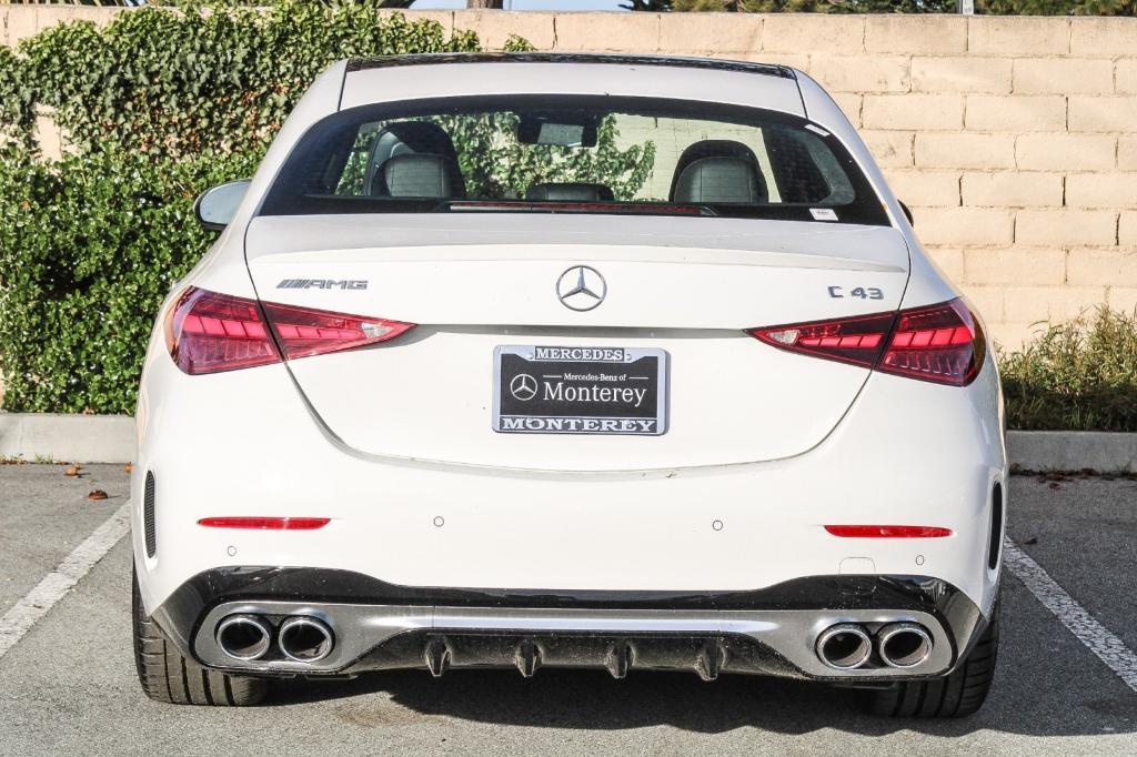 new 2025 Mercedes-Benz AMG C 43 car, priced at $66,335