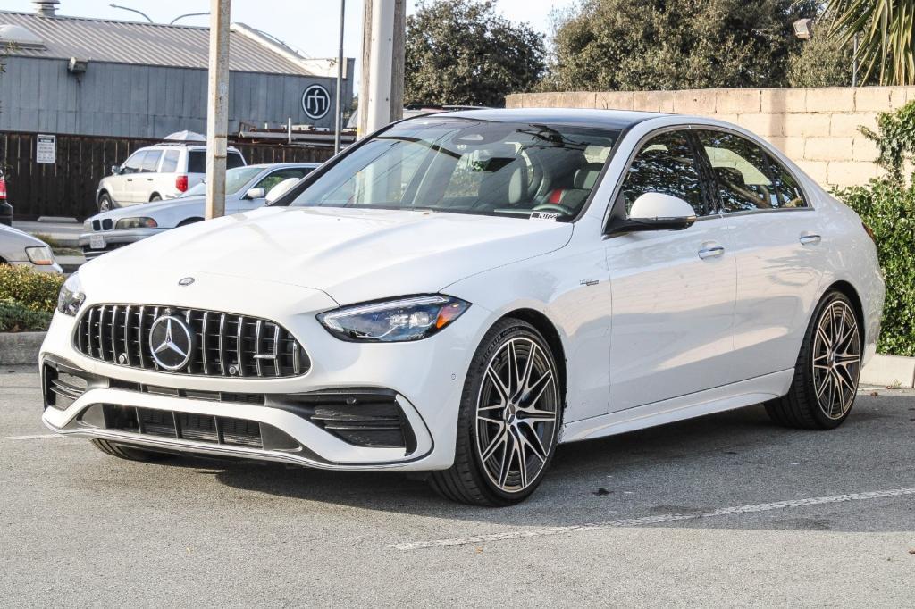 new 2025 Mercedes-Benz AMG C 43 car, priced at $66,335