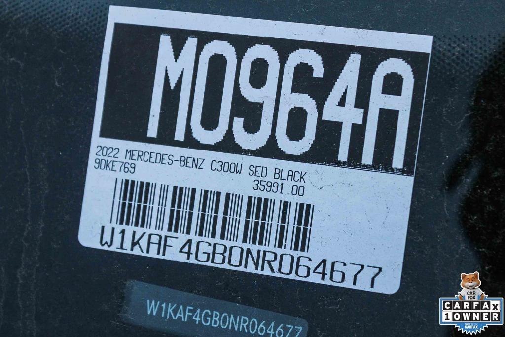 used 2022 Mercedes-Benz C-Class car, priced at $34,771