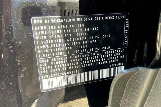 new 2025 Volkswagen Taos car, priced at $28,589