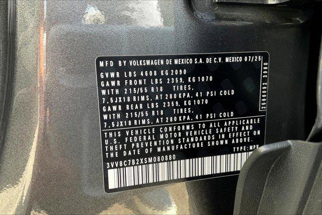 new 2025 Volkswagen Taos car, priced at $29,091