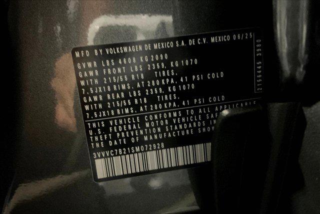 new 2025 Volkswagen Taos car, priced at $33,029