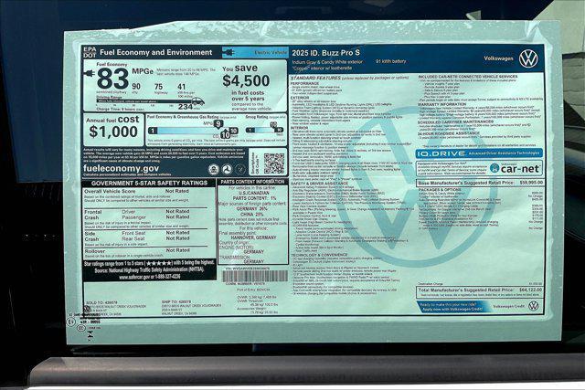 new 2025 Volkswagen ID. Buzz car, priced at $64,122