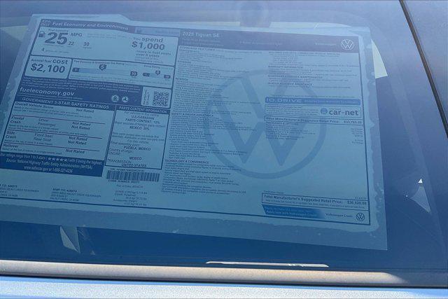 new 2025 Volkswagen Tiguan car, priced at $31,693