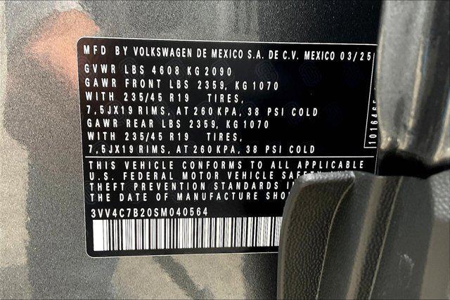 new 2025 Volkswagen Taos car, priced at $37,488