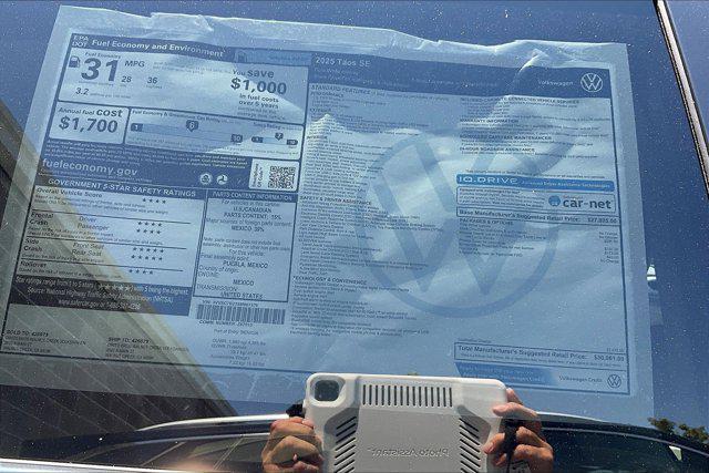 new 2025 Volkswagen Taos car, priced at $30,061