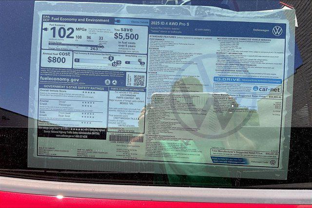 new 2025 Volkswagen ID.4 car, priced at $56,631