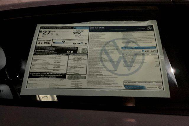 new 2025 Volkswagen Golf GTI car, priced at $40,823